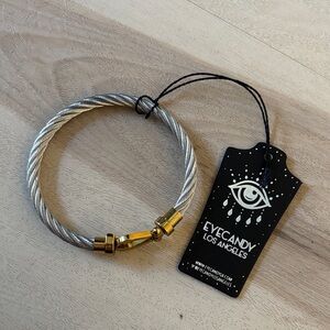 Eye Candy Silver and Gold Bracelet